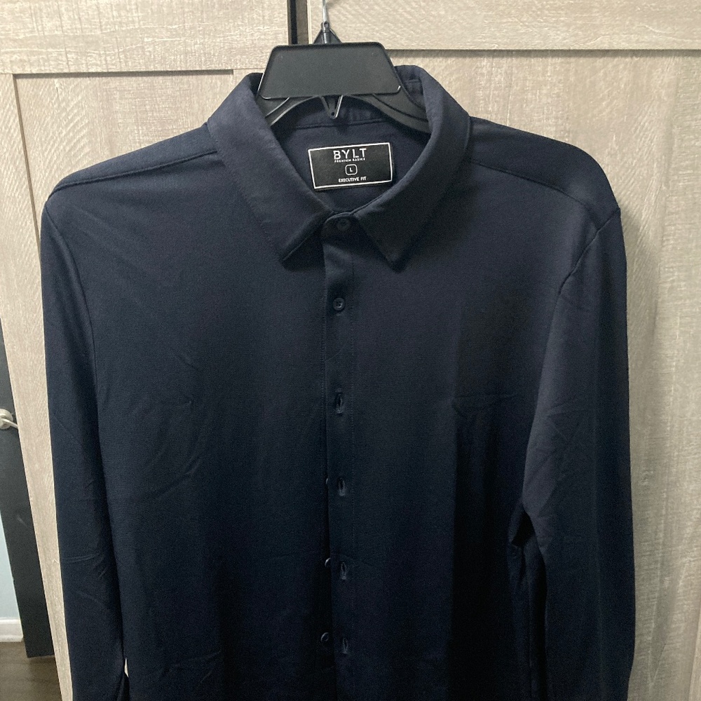 Bylt Basic Executive Button Down Navy